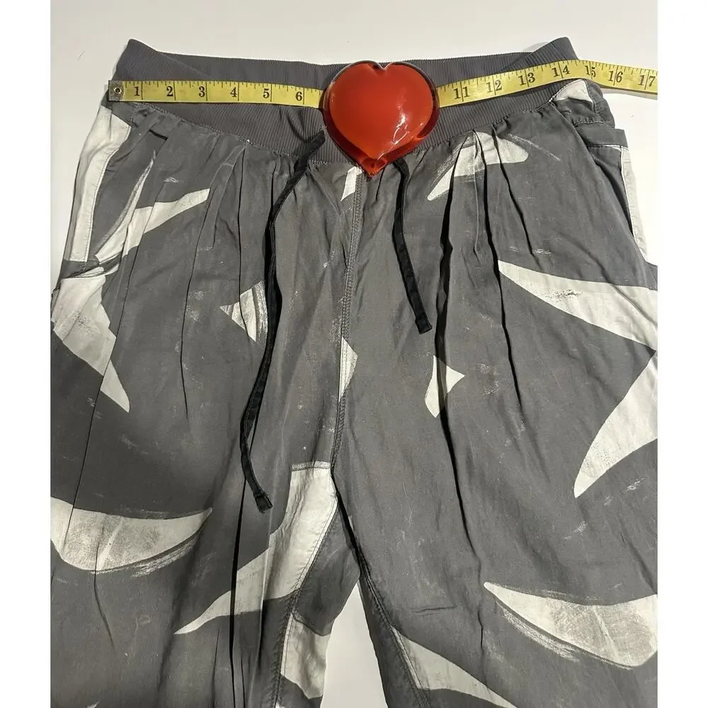 Lululemon City Jogger Tencel Lightweight Camouflage Womens Sz 8 Gray White Chic